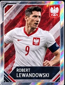 Karta Roberta Lewandowskiego — kategoria Sport